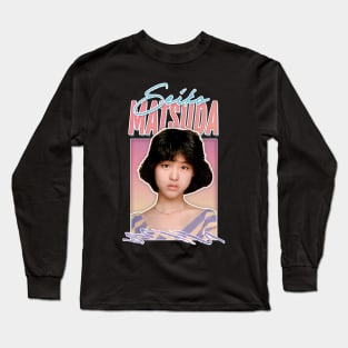 Seiko Matsuda // Retro 80s Fan Art Design Long Sleeve T-Shirt